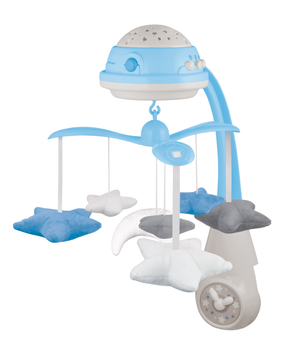 Карусель музыкальная Canpol Babies электронная с проектором Голубая (75/100_blu)