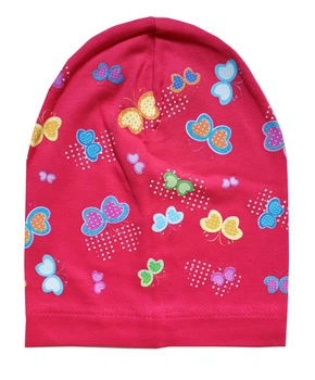 Демисезонная трикотажная шапка BUTERFLY BE SNAZZY CDL-121119-Coral коралловый 50-56 см (CDL-121119-Coral-50-56)