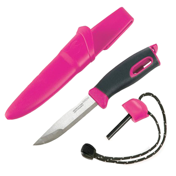 2 в 1 - Нож + огниво LIGHT MY FIRE FireKnife (22.5х4.5х4.5см), розовый