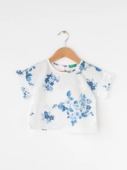Блуза Benetton 5CGE5QFH0 82 cm (8815882cm) Белый