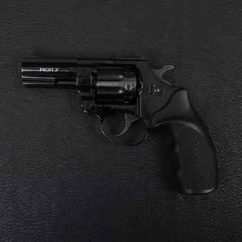 Револьвер под патрон флобера PROFI (3.0", 4.0мм), ворон-пластик