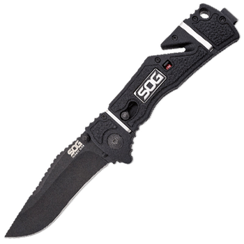 Нож складной SOG Trident Elite Black TiNi (длина: 210мм, лезвие: 92мм)