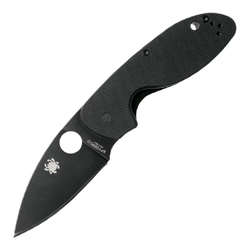 Ніж складаний Spyderco Efficient (довжина 180мм, лезо: 76мм, чорне), чорний