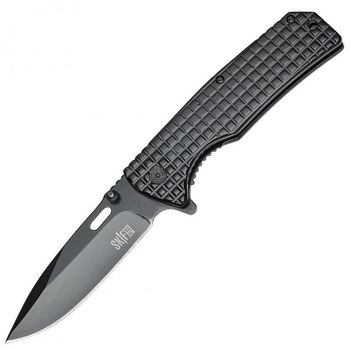 Нож складной Skif Plus Joy (длина: 214мм, лезвие: 96мм, черное), черный