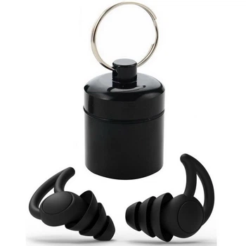 Беруши для стрельбы, для военных тактические пассивные Tactical ProPlugs Black 3fl (123511)
