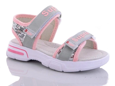 Босоніжки Канарейка 2030S 28 18,5 см Біло-рожеві