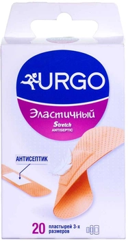Пластир Urgo еластичний з антисептиком №20 20х40 / 34х72 мм / 20х72 мм (000000050)