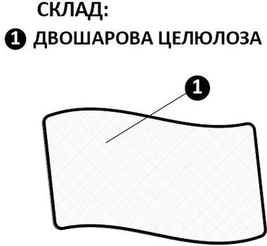 Покрытие одноразовое Киевгума Еко 0.5 х 50 м Ассорти (А00320000060247)