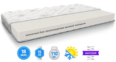 Матрац SLIM ROLL безпружинний двосторонній 180Х200