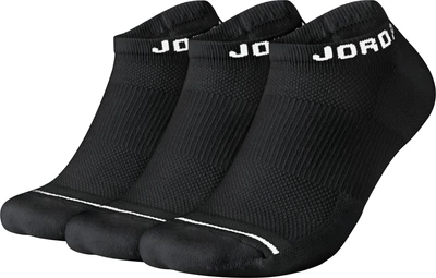 Баскетбольні шкарпетки (3 пари) Jordan Jumpman Dri-Fit No-Show 3PPK(SX5546-010(DX9656-010)) S Чорний