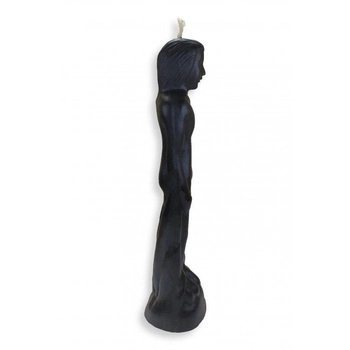 Свеча декоративная 5candles Вольт (мужчина) 20 см восковая черная