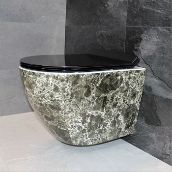 Унитаз DUSEL LEVITA MARBLE подвесной DWHT10201130MS с сиденьем Soft Close дюропласт