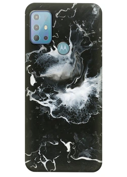 Силиконовый чехол ПринтОК для Motorola G20 - Всплеск мрамора