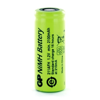 Аккумулятор промышленный GP 211AFH, Ni-MH 4/5A, 2100mAh, 1.2V, 2.5Wh, 6.3A, flat top