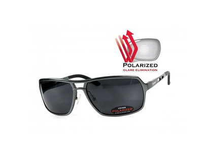 Темные очки с поляризацией BluWater Alumination 4 (gray) (gun metal) Polarized (4АЛЮМ4-Г20П)