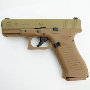 Пістолет пневматичний Umarex Glock19X Tan Blowback кал. 4.5 мм ВР (3986.01.95)