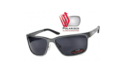 Темные очки с поляризацией BluWater Alumination 2 (gray) (gun metal) Polarized (4АЛЮМ2-Г20П)