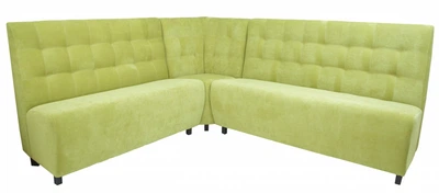 Диван Simple 2 х 600 x 1200 x 1090H см + Угол Кордрой 215 Салатовый