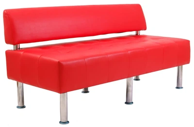 Диван Office Двойка 1550 x 680 x 750H см Со спинкой Boom 16 Красный