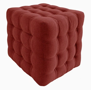 Пуфик Матильда Richman 40 x 40 x 45Н Fibril 22 Червоний