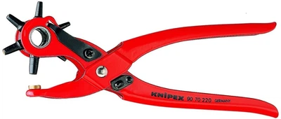 Клещи просечные с револьверной головкой 220 мм Knipex 90 70 220