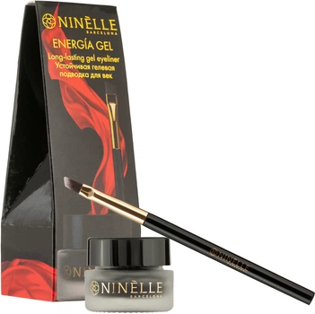 Подводка-гель для глаз Ninelle Barcelona стойкая Energia Gel 411 Черная 3 мл (8435328111435)