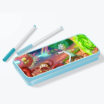 Пенал школьный металлический Рик и Морти (Rick and Morty) (34408-2300-2) Голубой