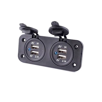 Накладна панель авто юсб розетка зарядка USB 2.1+1А на рамці