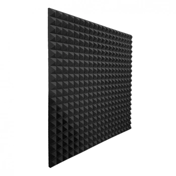 Акустический поролон EchoFom Пирамида 40 мм 100x100 см Черный графит