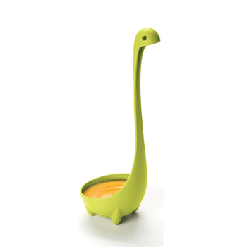 Pair of Nessie the Loch Ness Monster Ladles - Standard Ladle and Mama  Colander