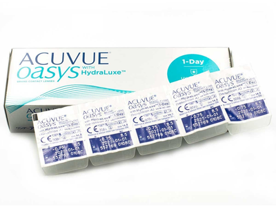 Контактні лінзи Johnson & Johnson Acuvue Oasys 1-Day with HydraLuxe 10 шт