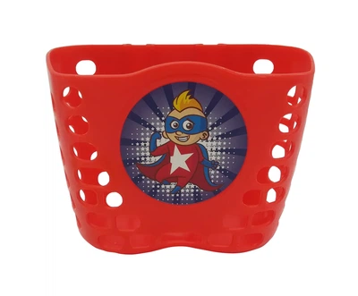 Кошик передній Mendelli 12 Super boy Пластик Червоний (KOS041)