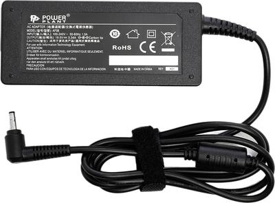 Блок живлення PowerPlant для ноутбука Dell 4.0х1.7 мм (19.5V 65W 3.34A) (DL65G4017)