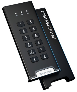 Ультрапортативний диск SSD з апаратним шифруванням iStorage diskAshur M2 500GB