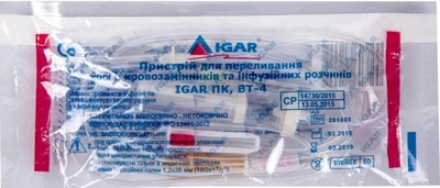 Устройство для переливания крови, кровезаменителей и инфузионных растворов ПК Igar ВТ-4 (4820017607100)