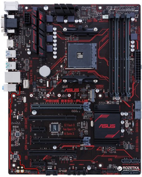 Материнская плата Asus Prime B350-PLUS AM4 (B350-PLUS) Б/У