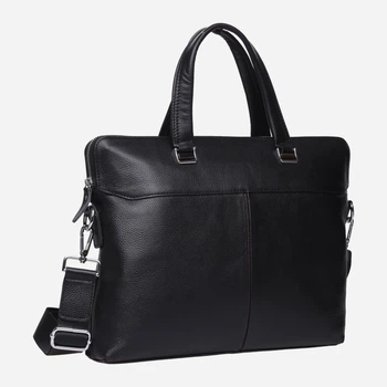 Сумка портфель мужская из натуральной кожи Laras K109158-1 Black (ROZ6300004220)