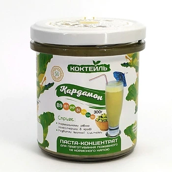 Паста-концентрат "Кардамон" Ecoliya, для приготовления коктейлей, 300 г