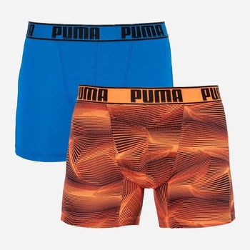 Набір трусів-боксерів чоловічих Puma Active Boxer Print 2P 501010001030 2 шт S Сині із чорним (8718824806082)