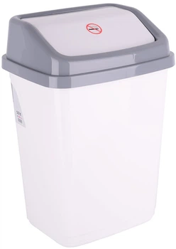 Контейнер для сміття Violet House 10 л White (0100 WHITE з/кр. 10 л)