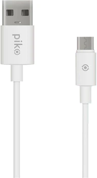 Кабель Piko CB-UM11 USB-A to Micro USB 1.2 м 12W White (1283126496172)