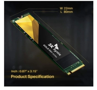 SSD накопитель SK hynix Gold P31 1 TB M. 2 PCIe Gen3x4 3D TLC (SHGP31-1000GM-2)