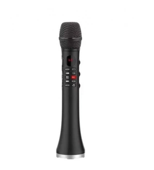 Беспроводной микрофон караоке с записью Lewinner L-699 DSP 20 Вт Black