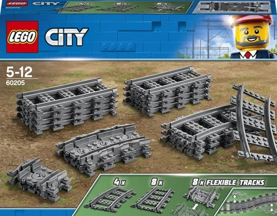 Zestaw klocków LEGO City Tory 20 elementów (60205)