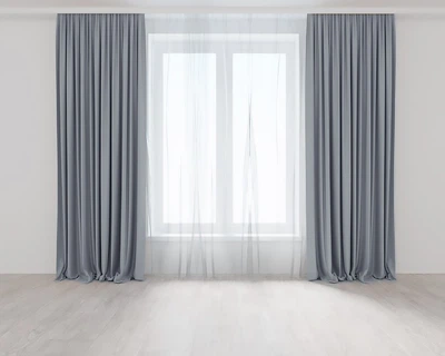 Комплект штор Lux Portiery Мікровелюр Сірих 200х260 - 2 шт (AV89582)