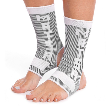 Эластичный голеностоп бандаж голеностопного сустава Matsa My Fit 0027 M Grey-White