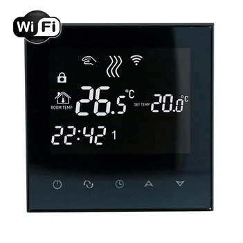 Терморегулятор с Wi-Fi для теплого пола EcoTerm SN Чёрный