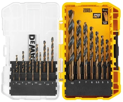 Набір свердел для металу DeWalt Black&Gold HSS-G 19 шт. (DT70728-QZ)