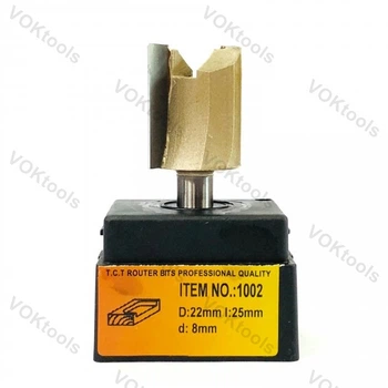Фреза ГЛОБУС 1002 d8 D22 h25 пазовая прямая