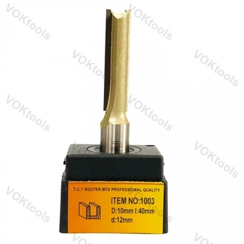 Фреза ГЛОБУС 1003 d12 D10 h40 пазовая прямая